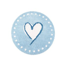 Pink Love Plush Carpet by Axyaa: Cute Minimalist Bedroom Rug for a Cozy Living Space