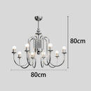 Axyaa LED Staircase Chandeliers Indoor Pendant Light Lamps for Living Room