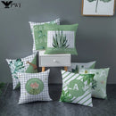 Axyaa Giraffe Pattern Summer Pillowcase for Home Decor - Plant Inspired