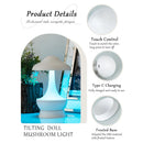 Axyaa Mushroom RGB LED Table Lamp Dimming Night Light