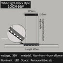 Axyaa Stripe LED Pendant Lamp: Modern Minimalist Design for Bedroom and Living Room Lighting