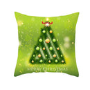 Axyaa Christmas Tree Print Pillow Case - 45x45cm