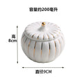 Axyaa Ceramic Pumpkin Soup Bowl with Lid for Kitchen Desserts and Stews