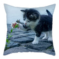 Axyaa Cat Dog Pet Polyester Pillow Cover Cushion Cover Home Sofa Decor 45x45cm
