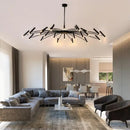 Axyaa Nordic Blooming LED Chandelier: Modern Hanging Light for Home Fixtures