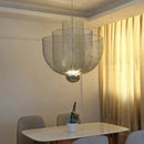 Axyaa Geometric Metal Grid LED Chandelier Pendant Light Iron Designer LOFT Lamp