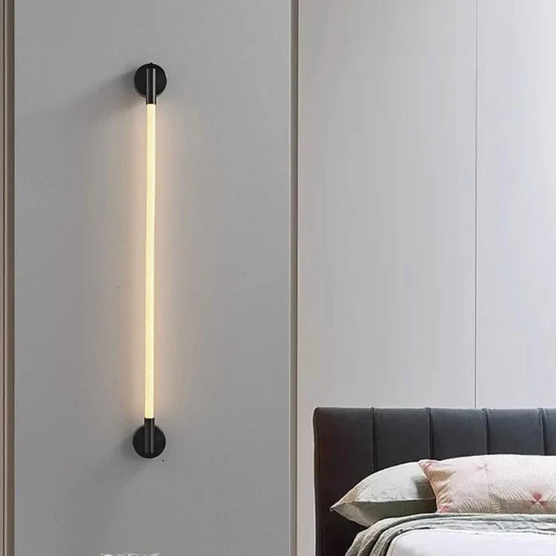 Axyaa Nordic Bedroom LED Neon Wall Lamp - 360 Degree Soft Silicone Woven Light
