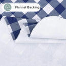 Axyaa Waterproof Flannel Table Cloth for Outdoor Picnic and Camping, 60*120 Grey