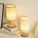 Axyaa LED Table Lamps: Simple Chinese Style Dimmable USB Night Light, Fabric Lampshade