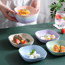 Axyaa Wheat Straw Square Dinner Plate | Nordic Style Fruit Tray | Household Food Dish