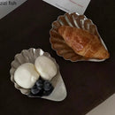 Axyaa Stainless Steel Shell Plate: Multi-Use Decorative Dish for Tableware and Storage