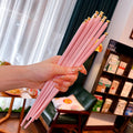 Axyaa Alloy Non-Slip Chopsticks Set - Good Luck Love Reusable Party Tableware