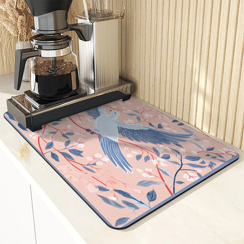 Axyaa Absorbent Draining Mat for Kitchen and Bathroom