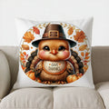 Cute Hedgehog Throw Pillow Cover for Sofa, Bedroom, Car - Axyaa Brand