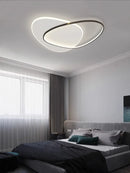 Axyaa Oval LED Ceiling Lights Dimmable Indoor Lighting for Modern Living Room Decor