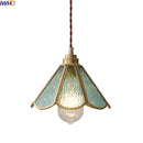 Axyaa Blue Glass LED Pendant Light Modern Nordic Suspension Luminaire