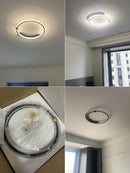 Axyaa Round LED Ceiling Lamp - Modern Nordic Study Bedroom Master Lighting