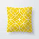 Axyaa Geometric Yellow Pillowcase for Chic Home Decor and Comfort