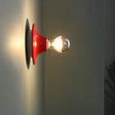 Axyaa LED Wall Light Mirror Iron Bedside Wall Lamp for Bathroom Bedroom
