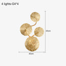 Axyaa Lotus Leaf Wall Lamp: Nordic Modern Minimalist Bedroom Living Room Study Lighting