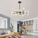 Axyaa Nordic Acrylic Chandelier with Glowworm Lighting for Living Room or Kitchen