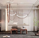 Axyaa Modern LED Chandelier Pendant Light Ceiling Lamp for Indoor Dining Room
