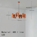 Axyaa LED U-shaped Pendant Chandelier: Modern Nordic Ceiling Hanging Lamp