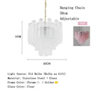 Axyaa Glass Chandelier Light: Elegant French Home Decor for Living Room, Bedroom, Hotel, Staircase.