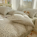 Axyaa Class A Knitted Cotton Printing Four-Piece Bed Set