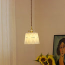 Axyaa Brass Ceramic Pendant Ceiling Lamps with Switch, Modern Hanging Lighting Fixtures