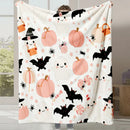 Axyaa Halloween Cartoon Flannel Blanket - Cute Print - Office Nap Sofa Blanket
