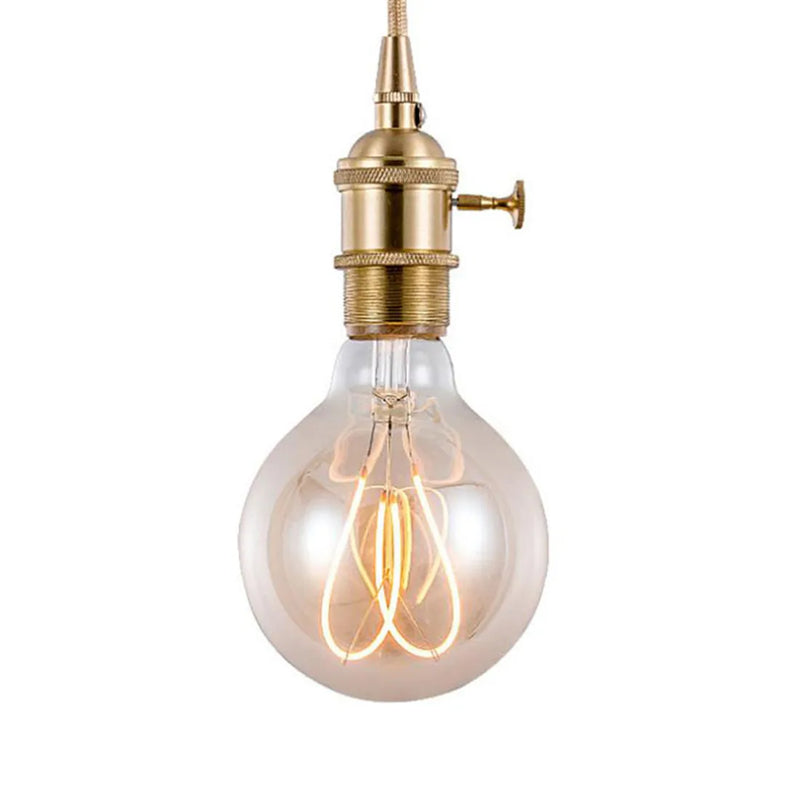 Axyaa 4W Dimmable G95 Heart LED Filament Edison Bulb.