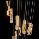 Axyaa Crystal Chandelier Stair Pendant Lamp Living Room Interior Lighting