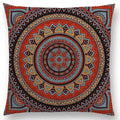 Axyaa Boho Rainbow Mandala Pillow Case Sun Moon Flowers Dream Fantasy Cover