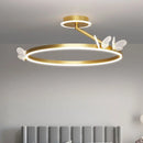 Axyaa Nordic Butterfly LED Chandelier - Gold Luxury Lighting for Bedroom, Dining Room & Parlor