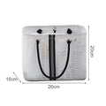 Axyaa Mesh Drainage Bathing Basket: Large Capacity, Foldable, Shower Bag for Travel & Home