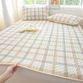 Axyaa Ice Silk Mat Cool Mattress Cover 3-Piece Set