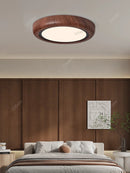 Axyaa LED Study Lamp Walnut Ceiling Light