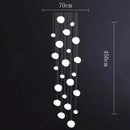 Axyaa Nordic Pendant Chandelier for Dining Room, Living Room, and Stair Lighting