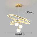 Axyaa Nordic Stair Chandelier Pendant Lights, Ceiling Light for Living Room Bedroom Dining Room