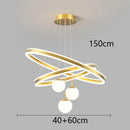 Axyaa Nordic Home Decoration Stair Chandelier Living Room Bedroom Dining Room Pendant Lights Ceiling Light Indoor Lighting