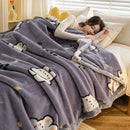 Axyaa Double Thickened Raschel Blanket for Winter Warmth