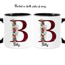 Axyaa Floral Water Cup: Personalized Creative Tea Mug for Birthday, Mothers Day Gift
