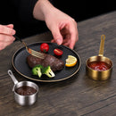 Axyaa Stainless Steel Sauce Pan with Handle and Mini Seasoning Dishes