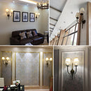 Axyaa Brass Metal LED Wall Lamp, 6W E14 Bulb, Art Decoration Light