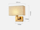 Axyaa Modern Wall Sconce with USB Quick Charger and Switch, 3 Color Lampshade