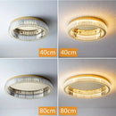Axyaa Modern Gold Crystal Ceiling Chandelier for Luxe Living Room & Bedroom Lighting