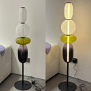 Axyaa Candy Style Glass LED Floor Lamp Table for Bedroom, Living Room