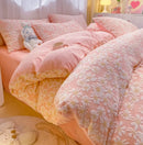 Axyaa Winter Engraved Milk Fleece Quilt Cover Double-Sided Coral Fleece Single
