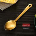 Axyaa Stainless Steel Kitchen Utensil Set - Hanging Dinner Colander Frying Spatula